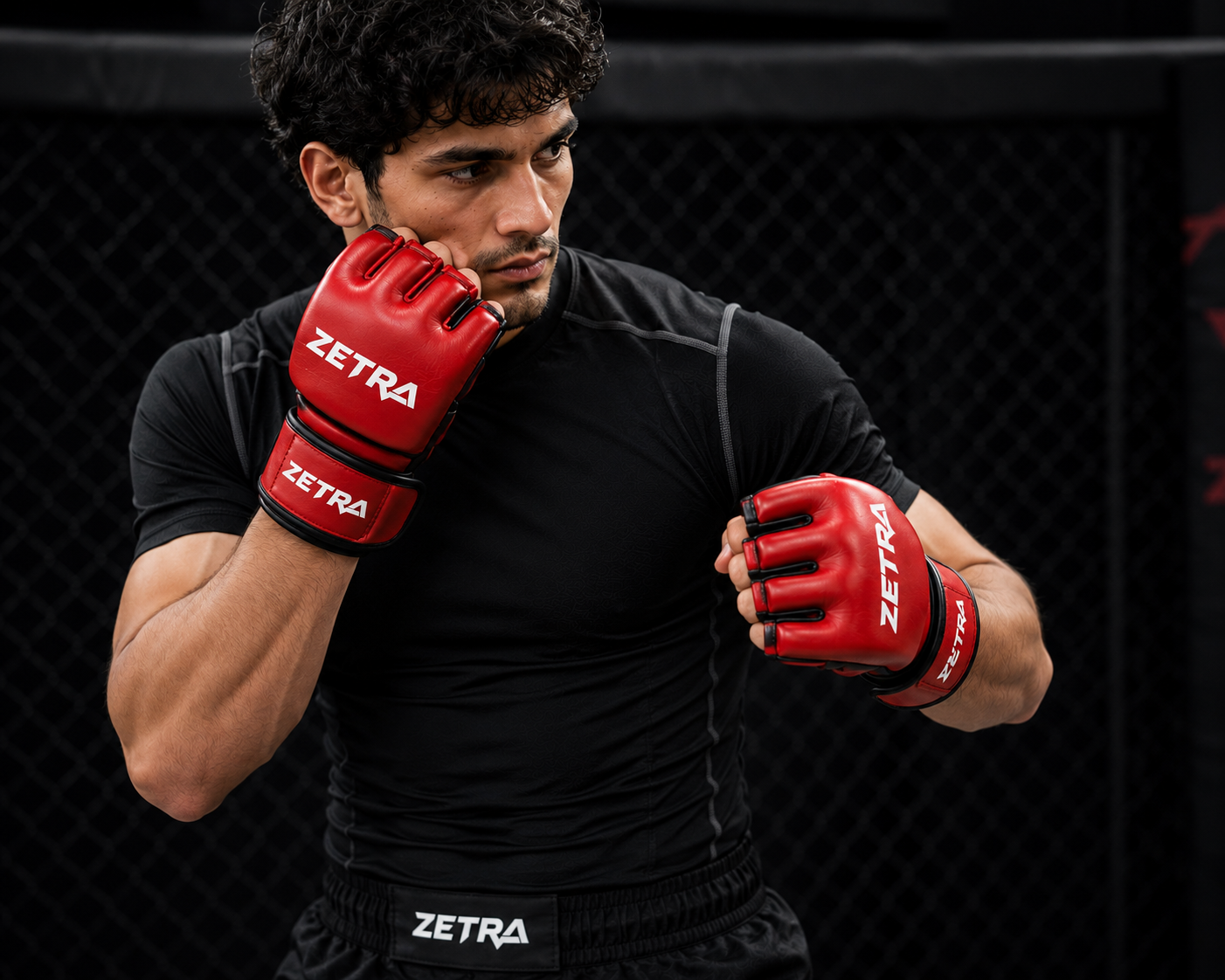 ZETRA Pro MMA Gloves – Blue Edition