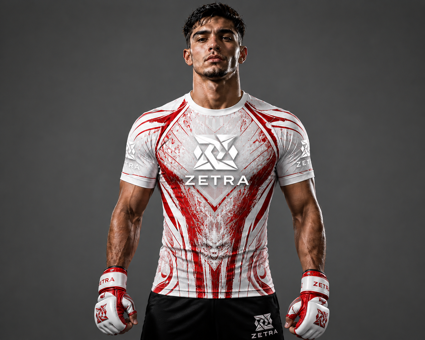 ZETRA MMA Black & Gold Rash Guard