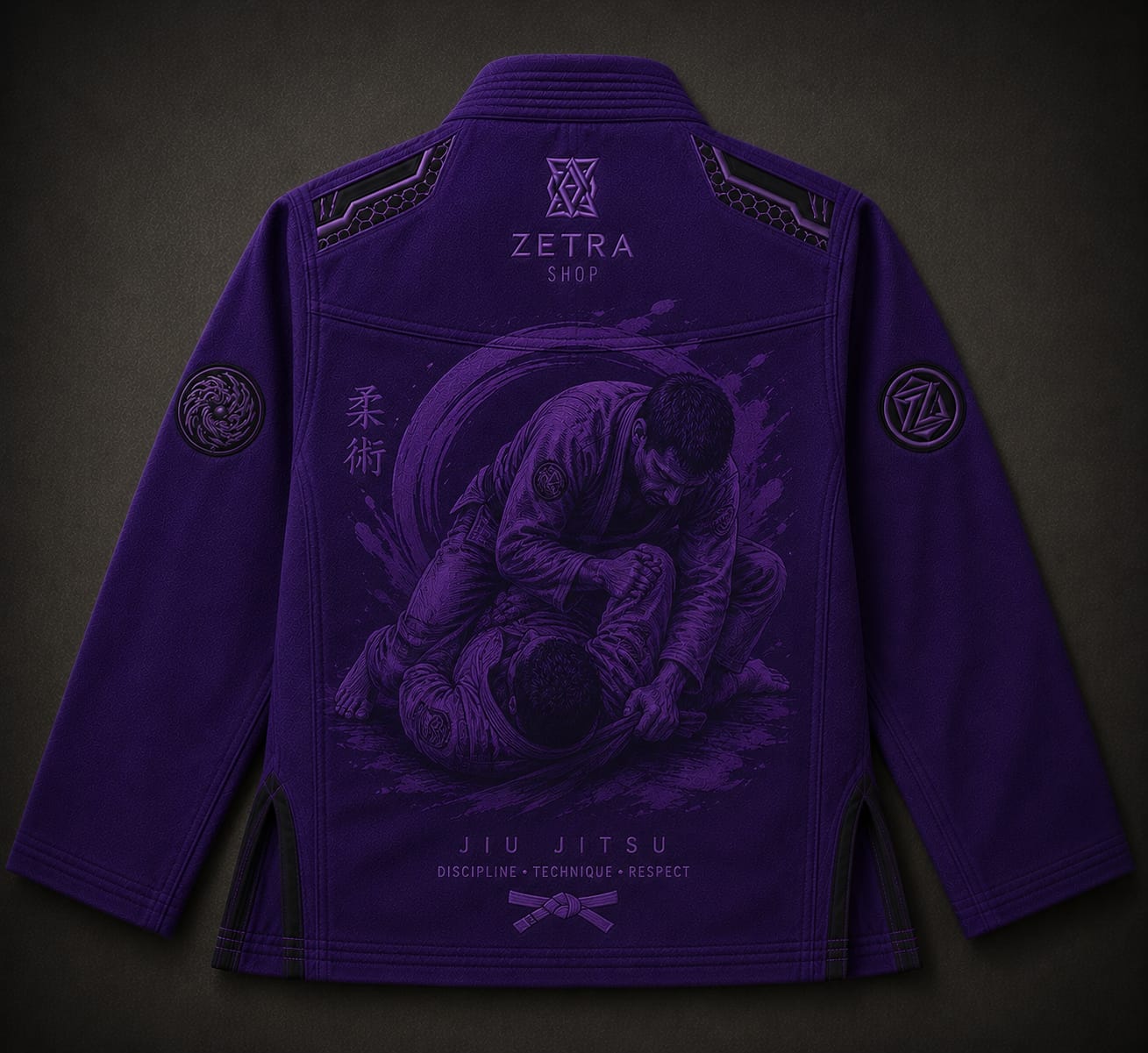 Zetra Royal Shadow BJJ Gi – Premium Purple Edition