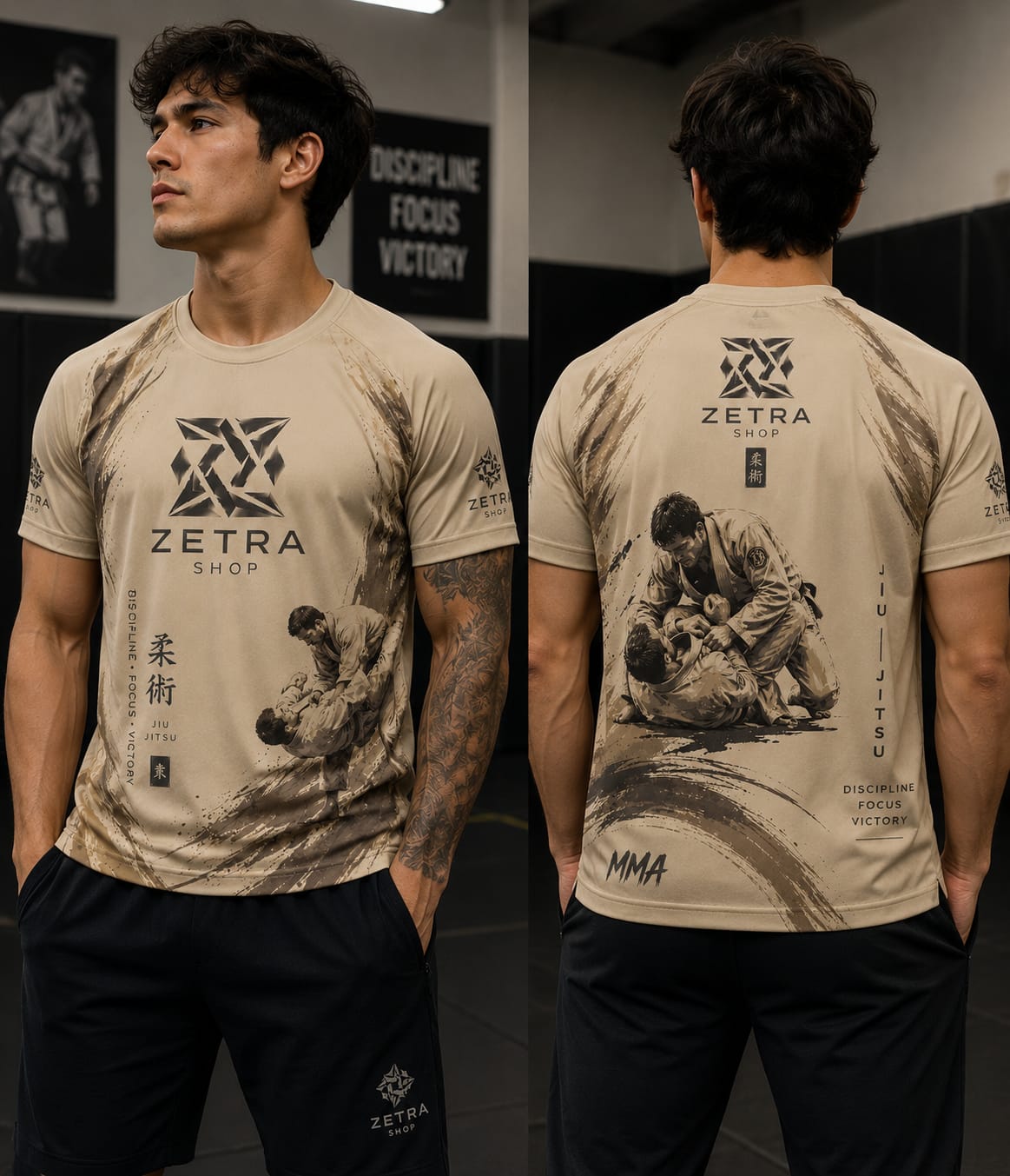 Zetra Warrior Spirit Rash Guard – Sand Edition
