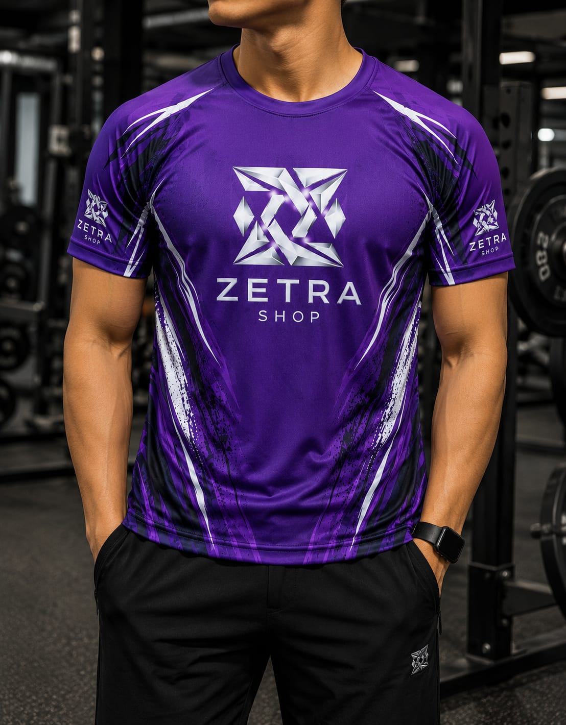 Zetra Elite Performance Rash Guard – Purple Edition
