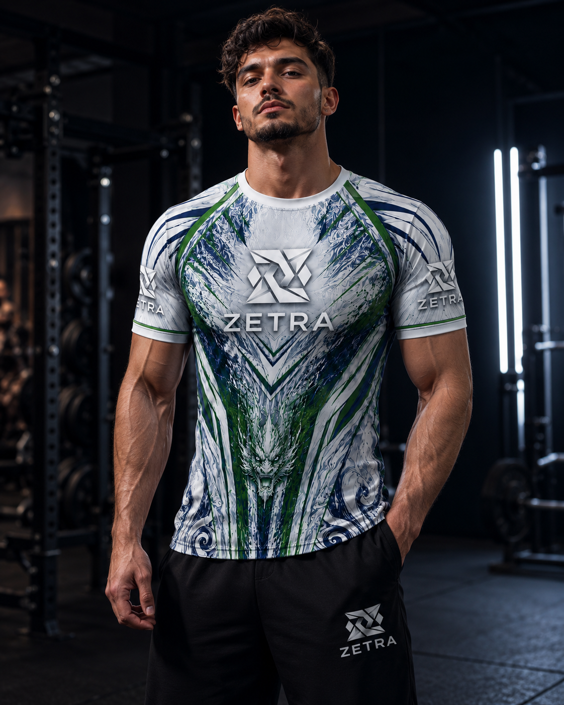 ZETRA MMA Black & Gold Rash Guard