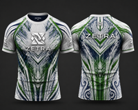 ZETRA MMA Black & Gold Rash Guard