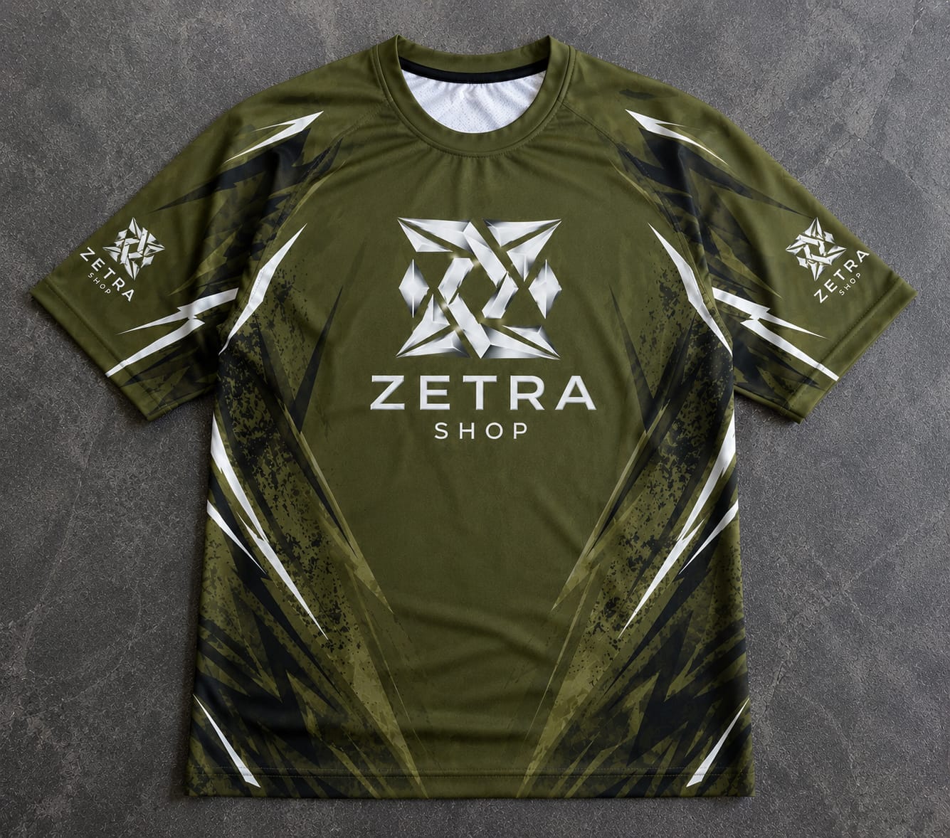 Zetra Elite Performance Rash Guard – Olive Green Edition
