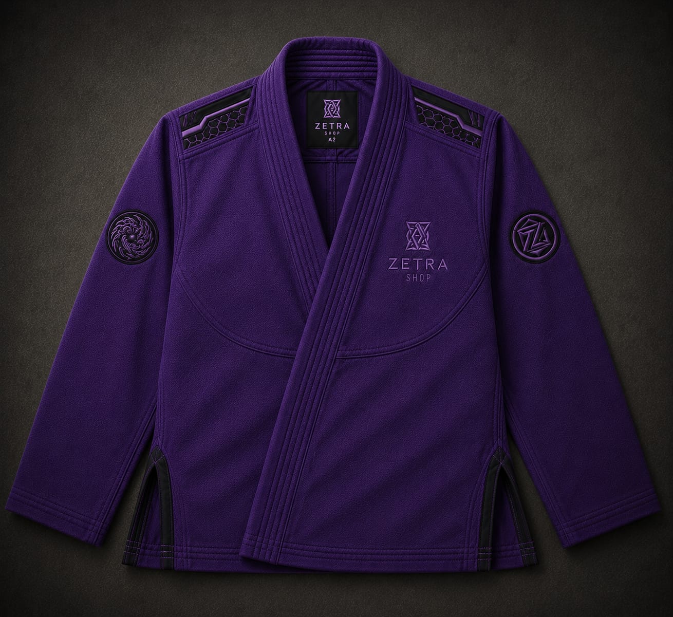 Zetra Royal Shadow BJJ Gi – Premium Purple Edition