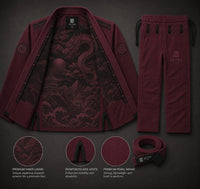 Zetra Crimson Dragon BJJ Gi – Premium Red Edition