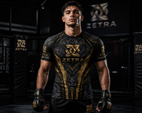 ZETRA MMA Black & Gold Rash Guard