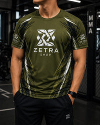 Zetra Elite Performance Rash Guard – Olive Green Edition